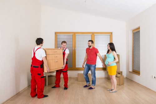 Removal team planning a house move in South Wimbledon