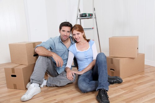 Professional packing materials protecting belongings during a house move