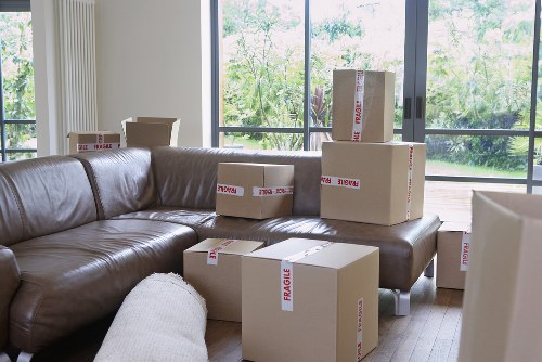 Professional man and van helping with furniture delivery in South Wimbledon